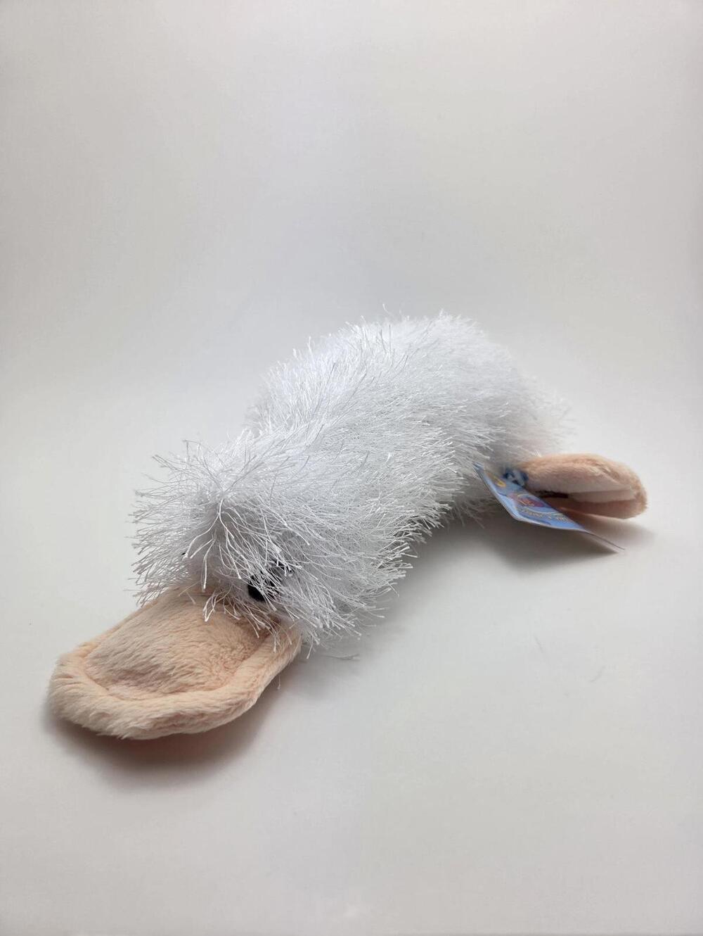 Vintage Webkinz Googles White Platypus Plush with Tag/Code, Ganz Plush (8 inch)